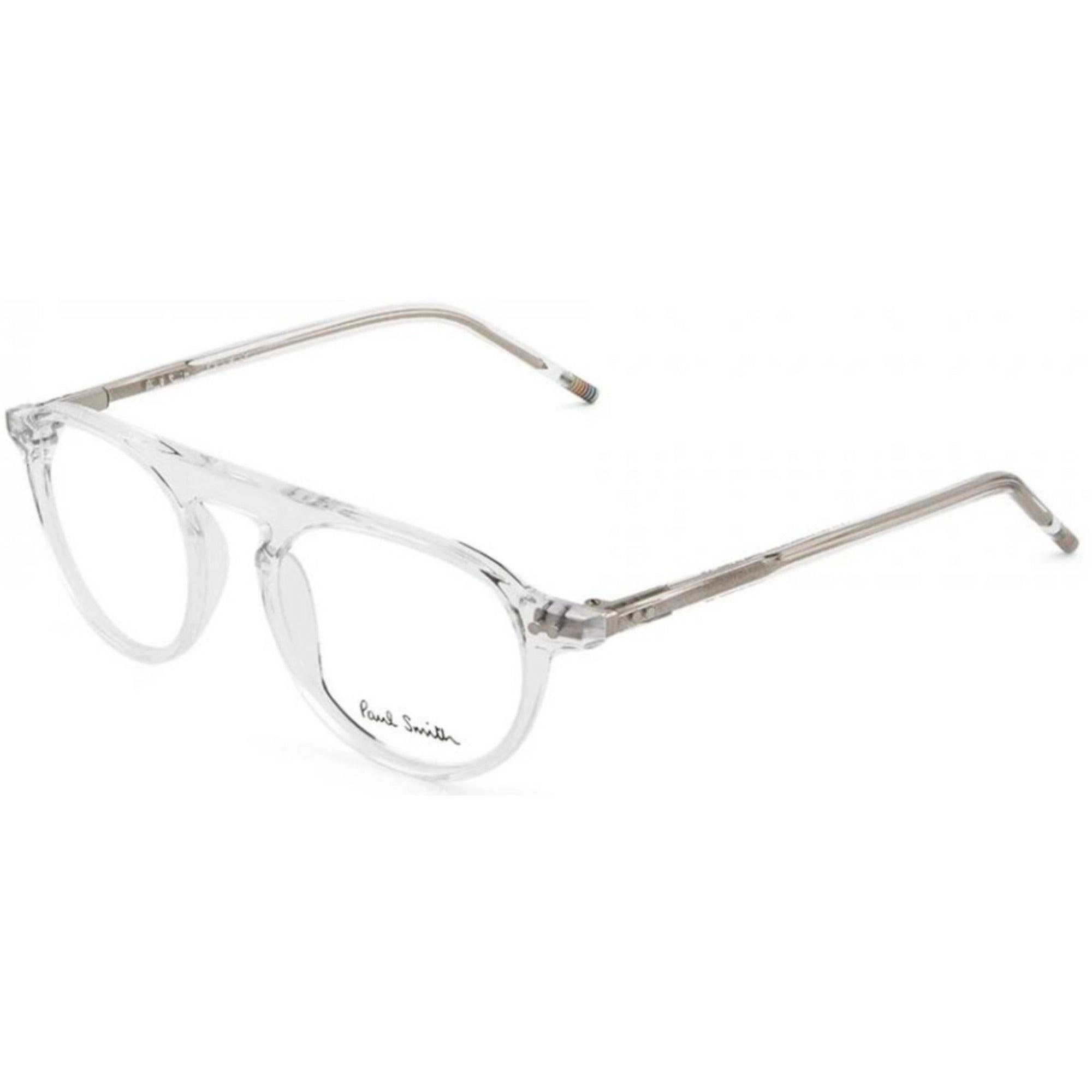 Paul Smith Unisex Eyeglasses - Crystal Acetate Round Frame | PSOP03150 CHARLES 004
