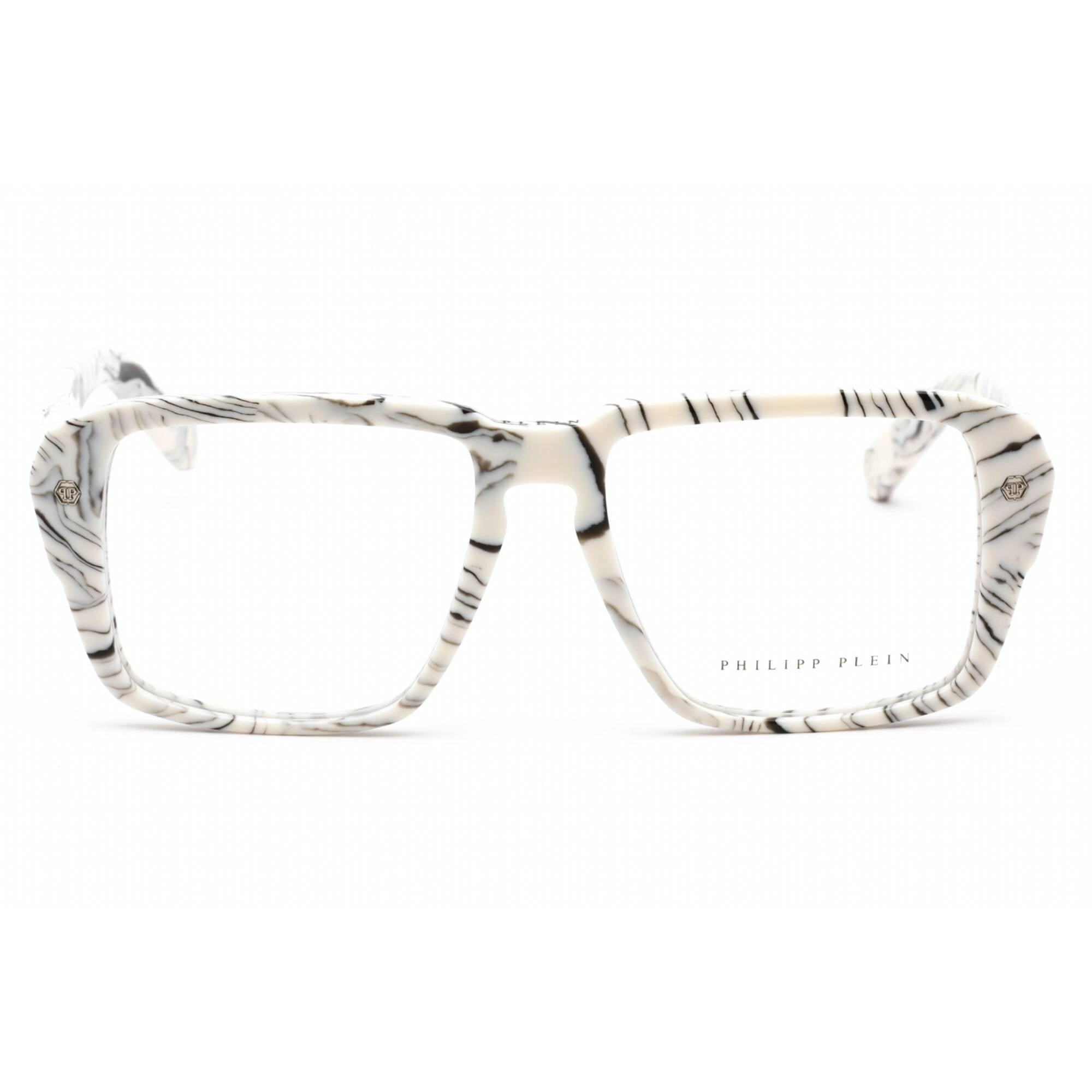 Philipp Plein Women's Eyeglasses - Full Rim Marbled Ivory Plastic Frame | VPP081 09YL