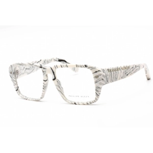 Philipp Plein Women's Eyeglasses - Full Rim Marbled Ivory Plastic Frame | VPP081 09YL