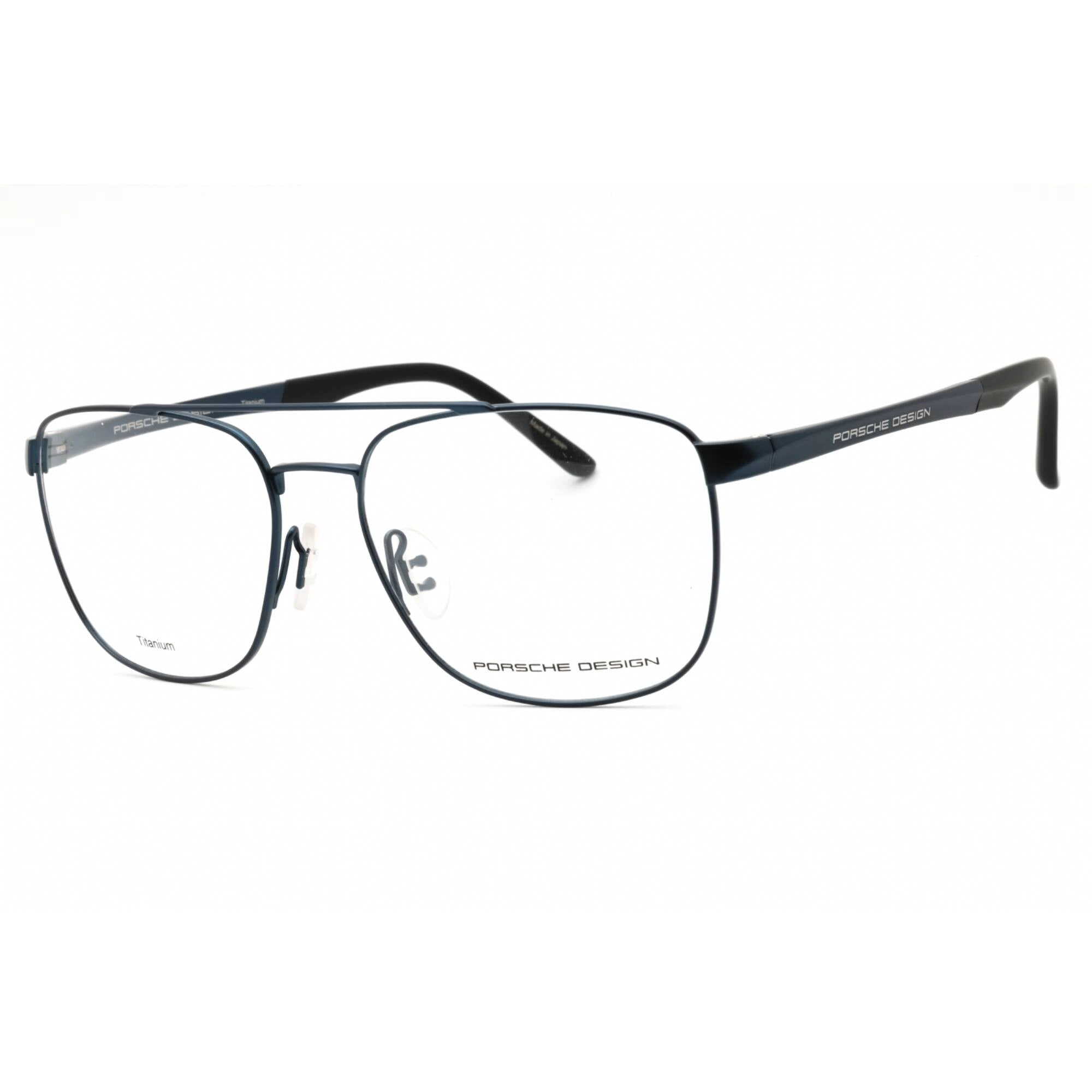 Porsche Men's Eyeglasses - Blue Titanium Full Rim Frame Clear Demo Lens | P8370 D