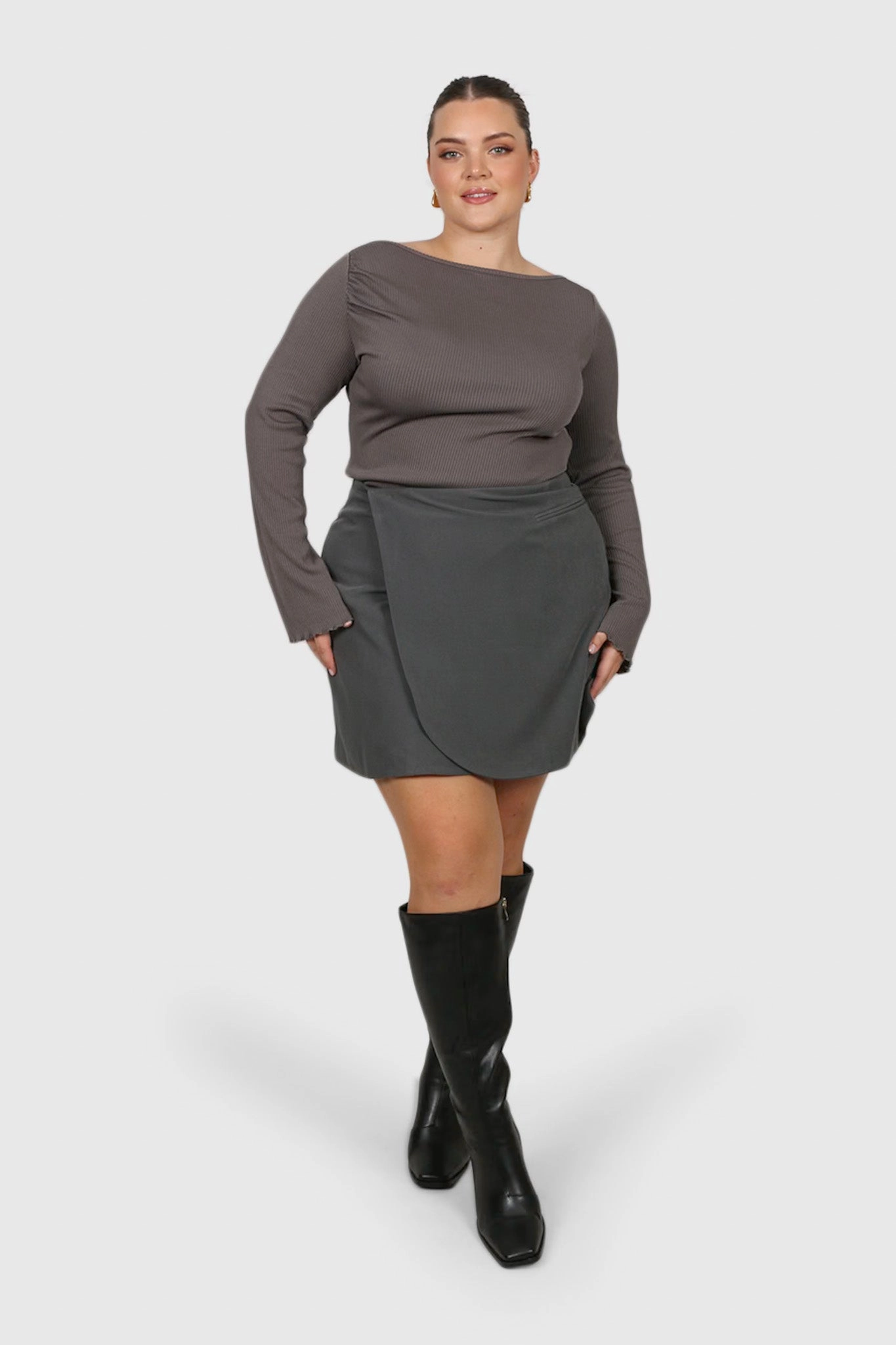 PORTER SKIRT GREY