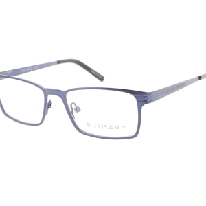 Primary Kid's Eyeglasses - Demo Lens Metal Rectangular Full Rim Frame | Pk126 Navy