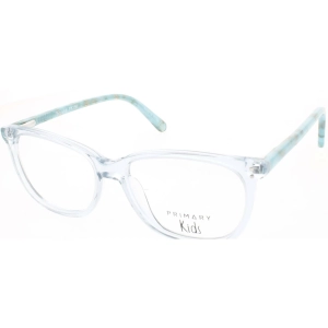 Primary Kid's Eyeglasses - Demo Lens Plastic Cat Eye Full Rim | Pk156 TealCrystal