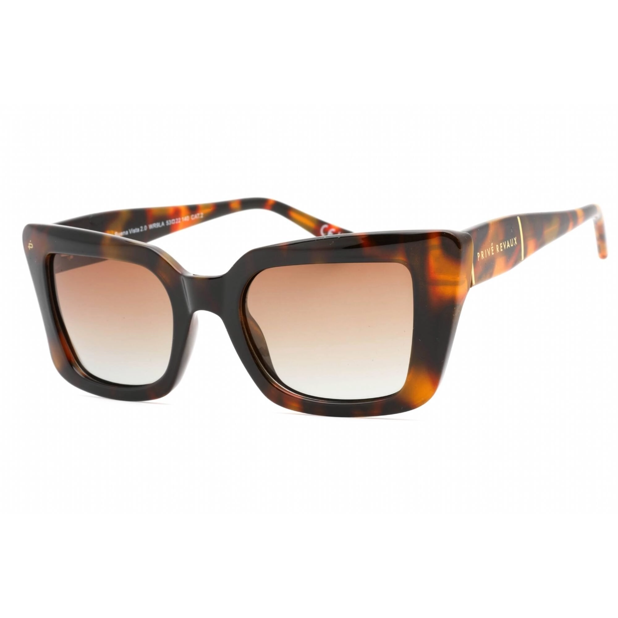 Prive Revaux Women's Sunglasses - Brown Gradient Lens Frame | Buena Vista 2.0 Tortoise