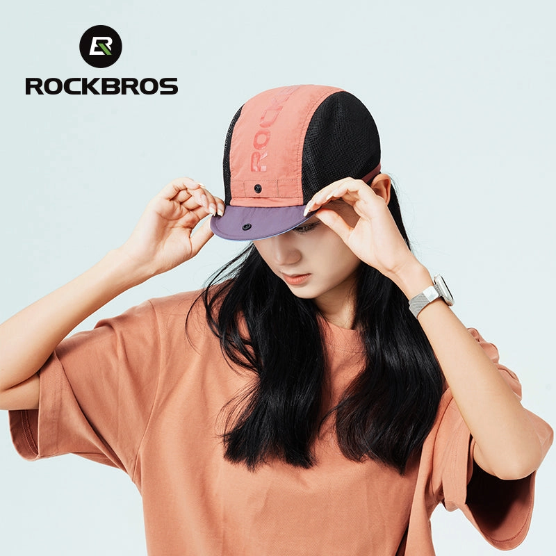ROCKBROS Lightweight Cycling Cap, Flip-up Brim, Breathable  UV Protection
