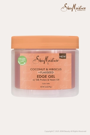 SHEA MOISTURE COCONUT & HIBISCUS   FLAXSEED EDGE GEL 3.5oz