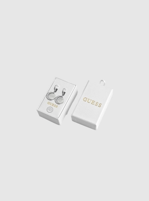 Silver Round Earrings