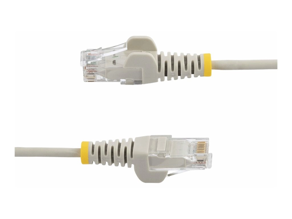 StarTech.com 5ft Gray Slim CAT6 Ethernet Cable, Snagless, 28AWG, LSZH - Patch cable - RJ-45 (M) to RJ-45 (M) - 5 ft - 0.1 in N6PAT5GRS