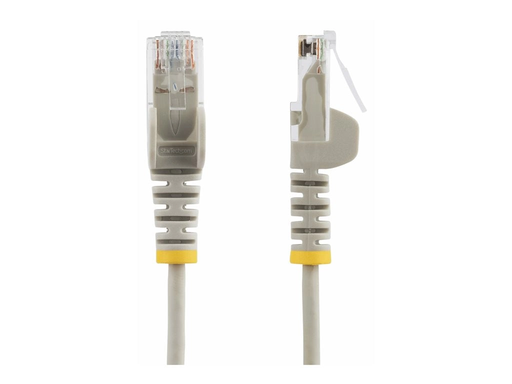 StarTech.com 5ft Gray Slim CAT6 Ethernet Cable, Snagless, 28AWG, LSZH - Patch cable - RJ-45 (M) to RJ-45 (M) - 5 ft - 0.1 in N6PAT5GRS