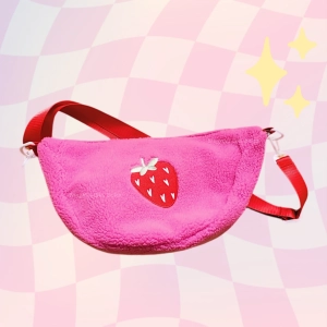Strawberry Fluffy Sling Bag