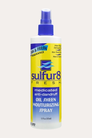 SULFUR8 FRESH MEDICATED ANTI-DANDRUFF OIL SHEEN MOISTURIZING SPRAY 12oz
