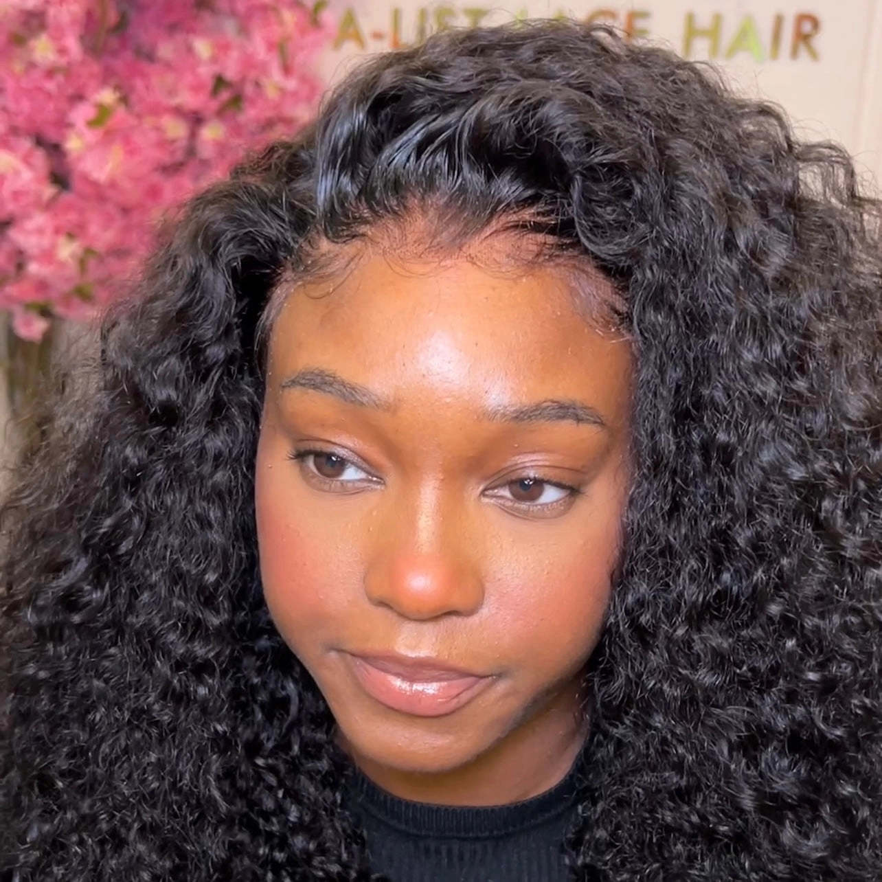 The SERENA Exotic Curly Glueless HD Lace Front Wig – Pre-Plucked 3B/3C Virgin Hair