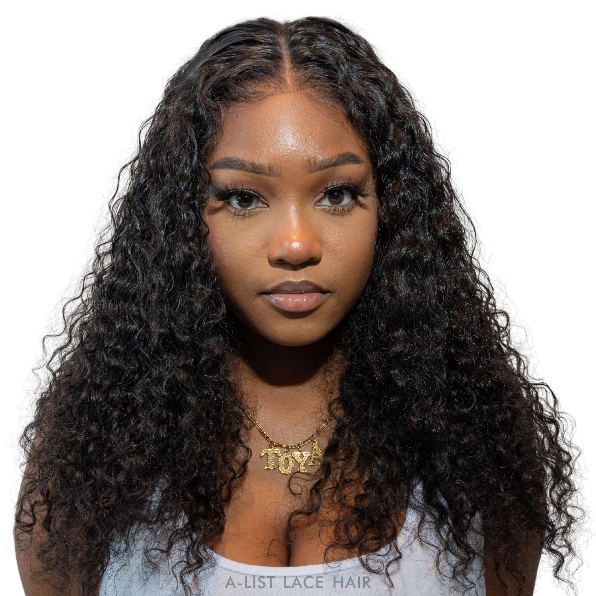 The SERENA Exotic Curly Glueless HD Lace Front Wig – Pre-Plucked 3B/3C Virgin Hair