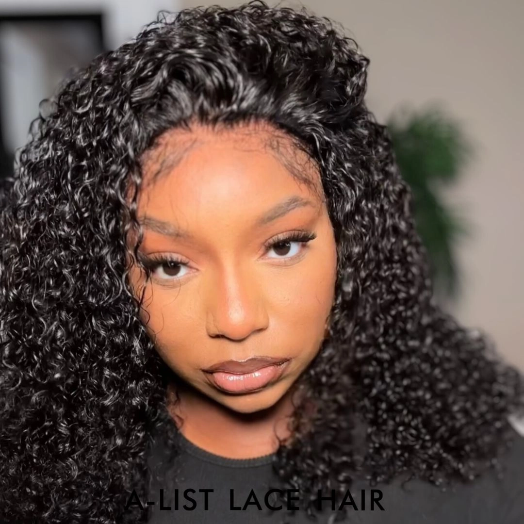 The SERENA Exotic Curly Glueless HD Lace Front Wig – Pre-Plucked 3B/3C Virgin Hair