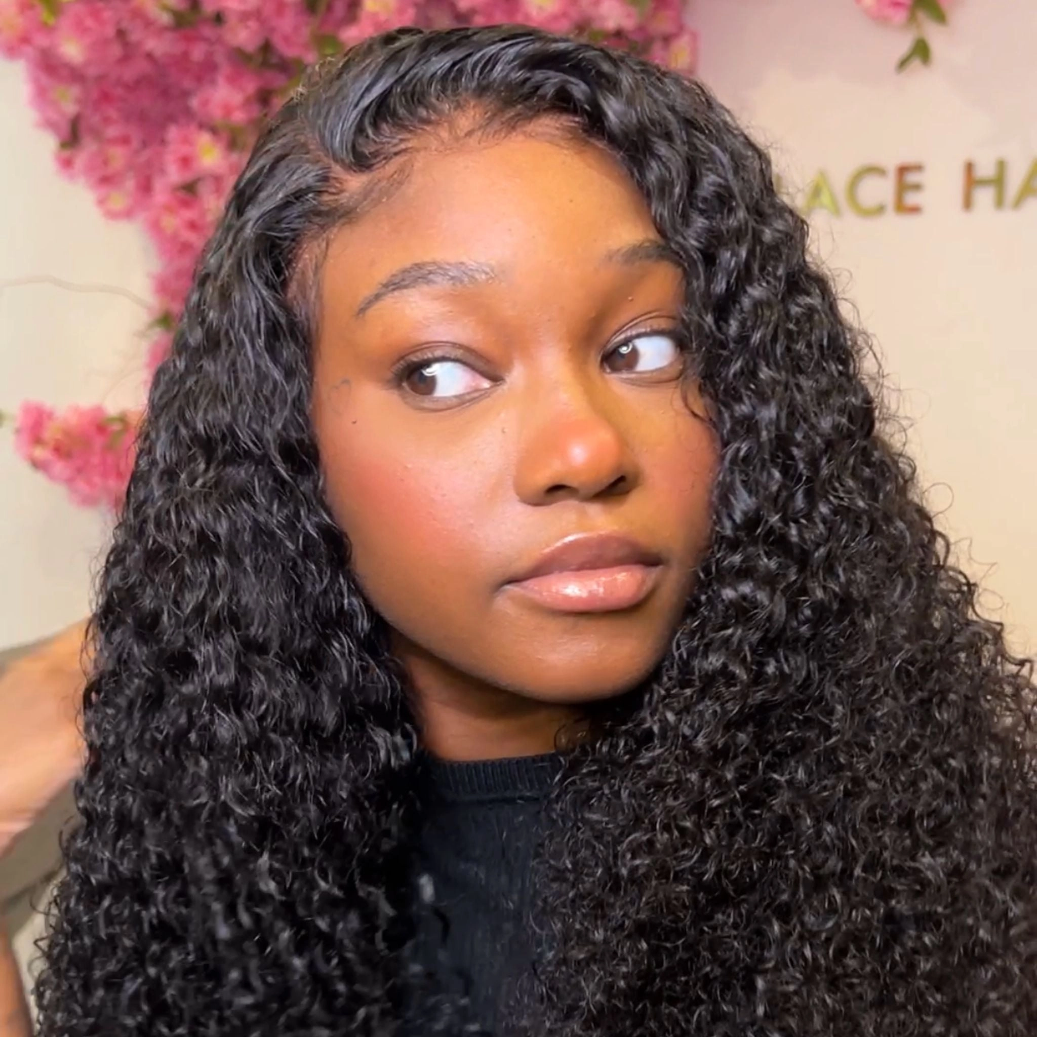 The SERENA Exotic Curly Glueless HD Lace Front Wig – Pre-Plucked 3B/3C Virgin Hair