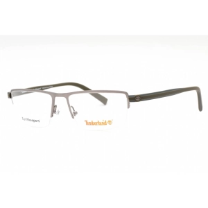 Timberland Men's Eyeglasses - Matte Gunmetal Metal Rectangular Half Rim | TB1821 009