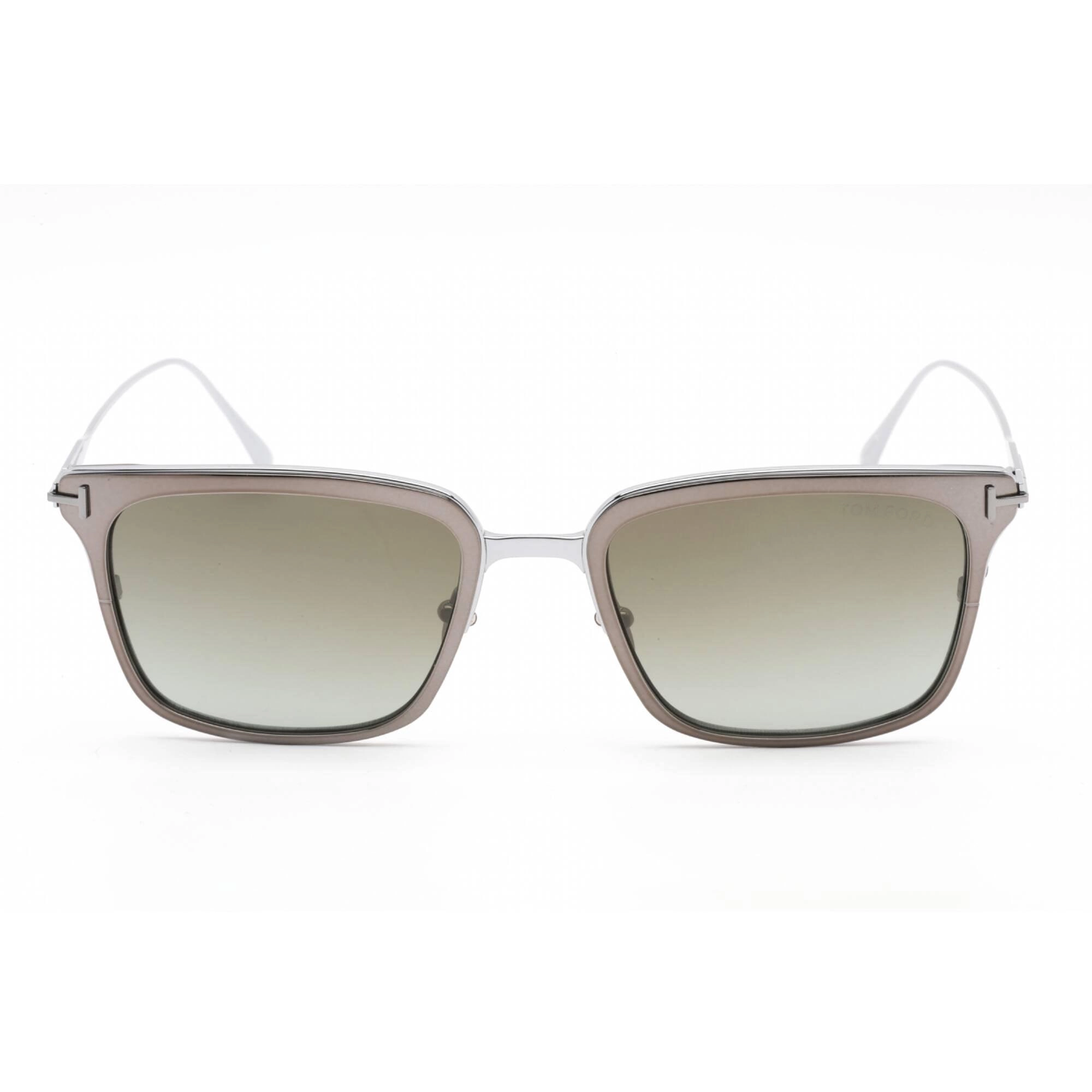 Tom Ford Men's Sunglasses - Shiny Dark Ruthenium Metal Rectangular Frame | FT0831 12Q