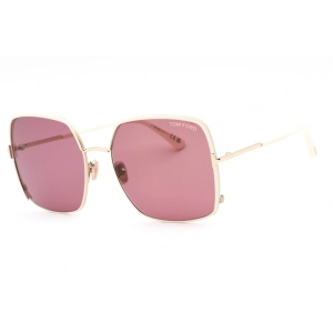 Tom Ford Women's Sunglasses - Gold Metal Butterfly Shape Full Rim Frame | FT1006 32Y