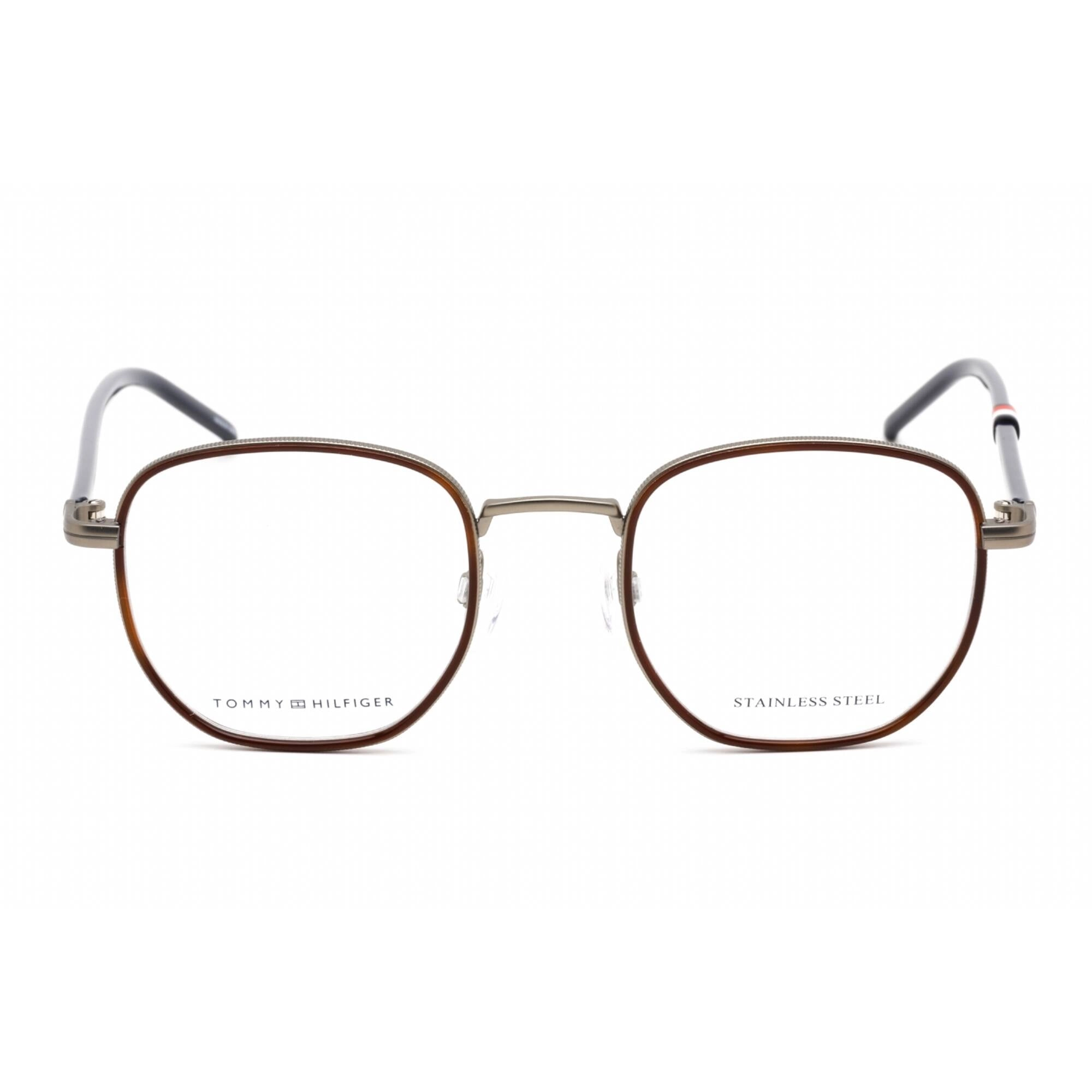Tommy Hilfiger Men's Eyeglasses - Matte Ruthenium Oval Full Rim | TH 1686 0R81 00