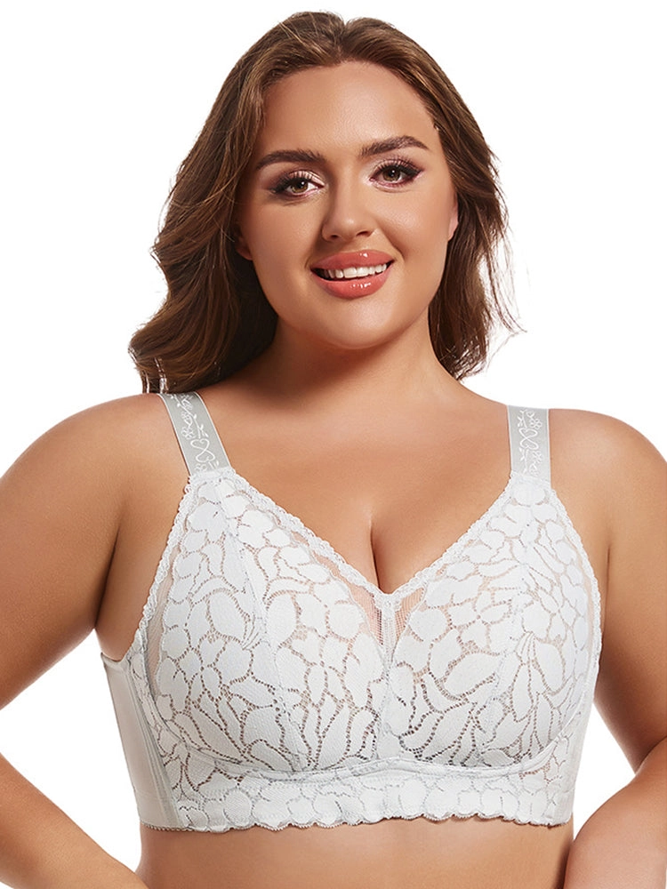 Ultra-thin Lace Side Support Minimizer Bras