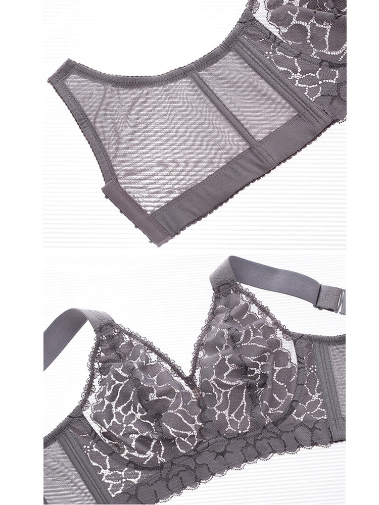 Ultra-thin Lace Side Support Minimizer Bras