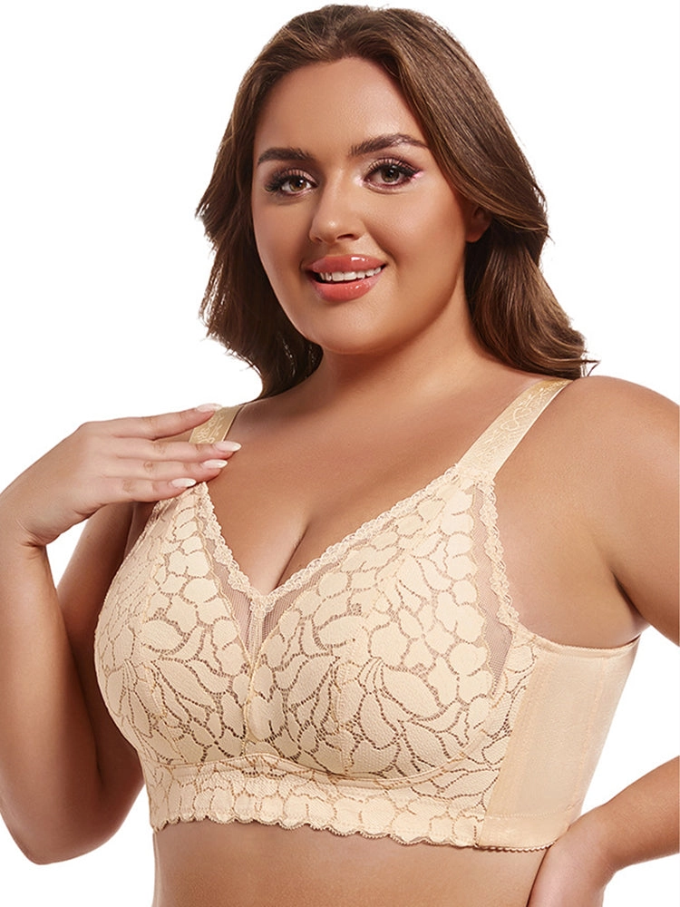 Ultra-thin Lace Side Support Minimizer Bras