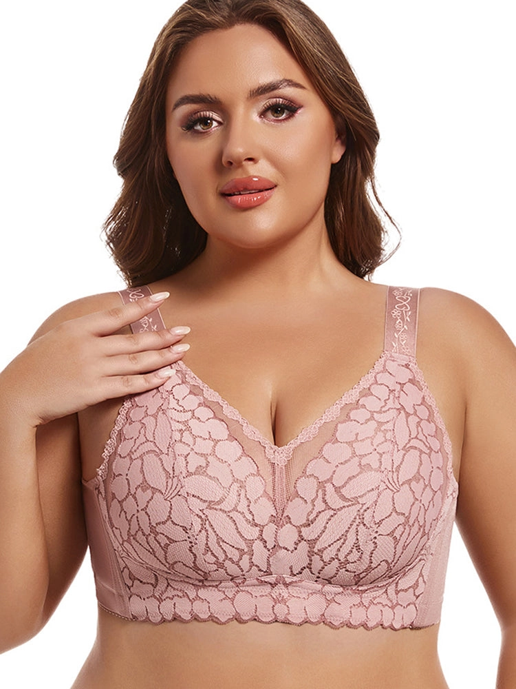 Ultra-thin Lace Side Support Minimizer Bras
