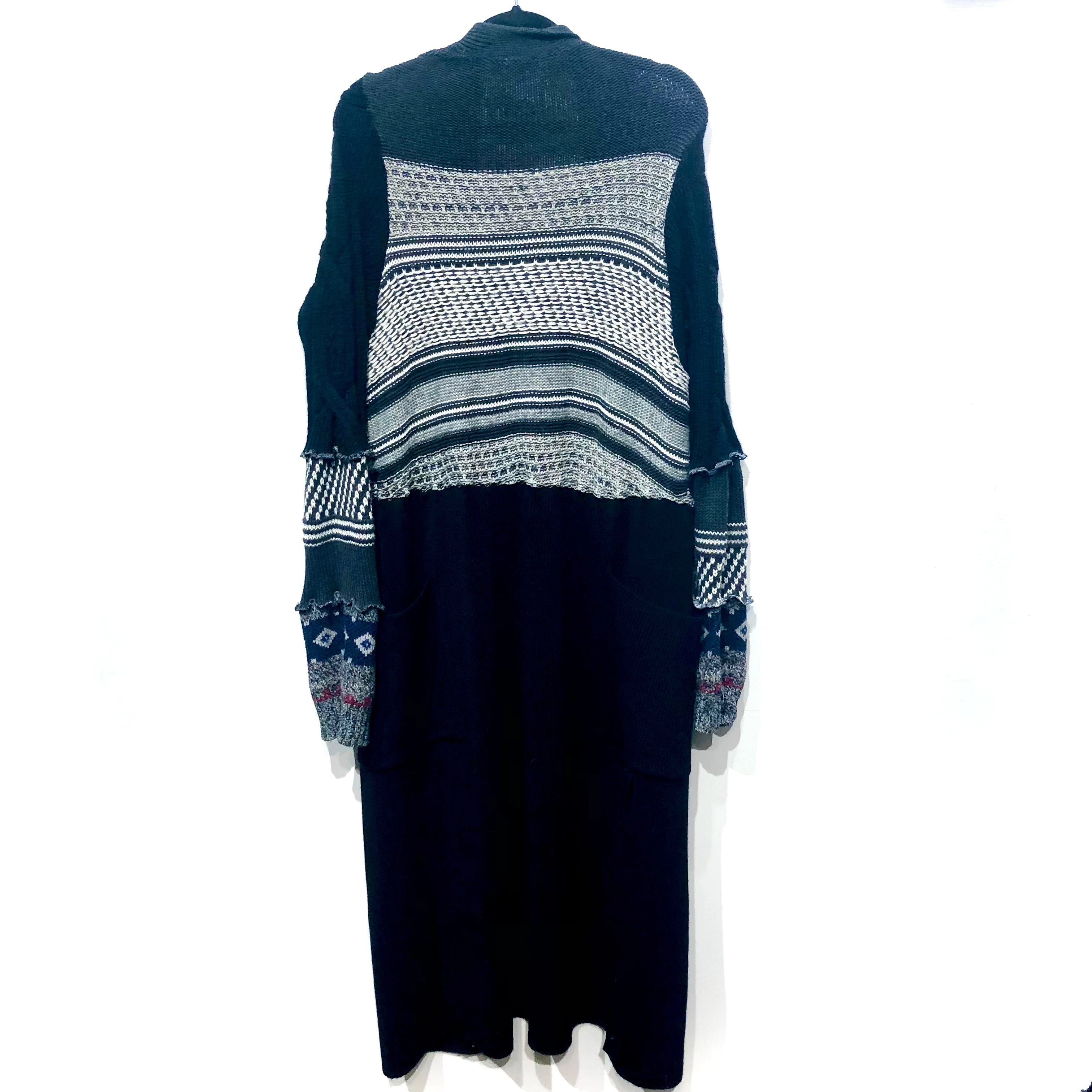 Upcycled cardigan sweater