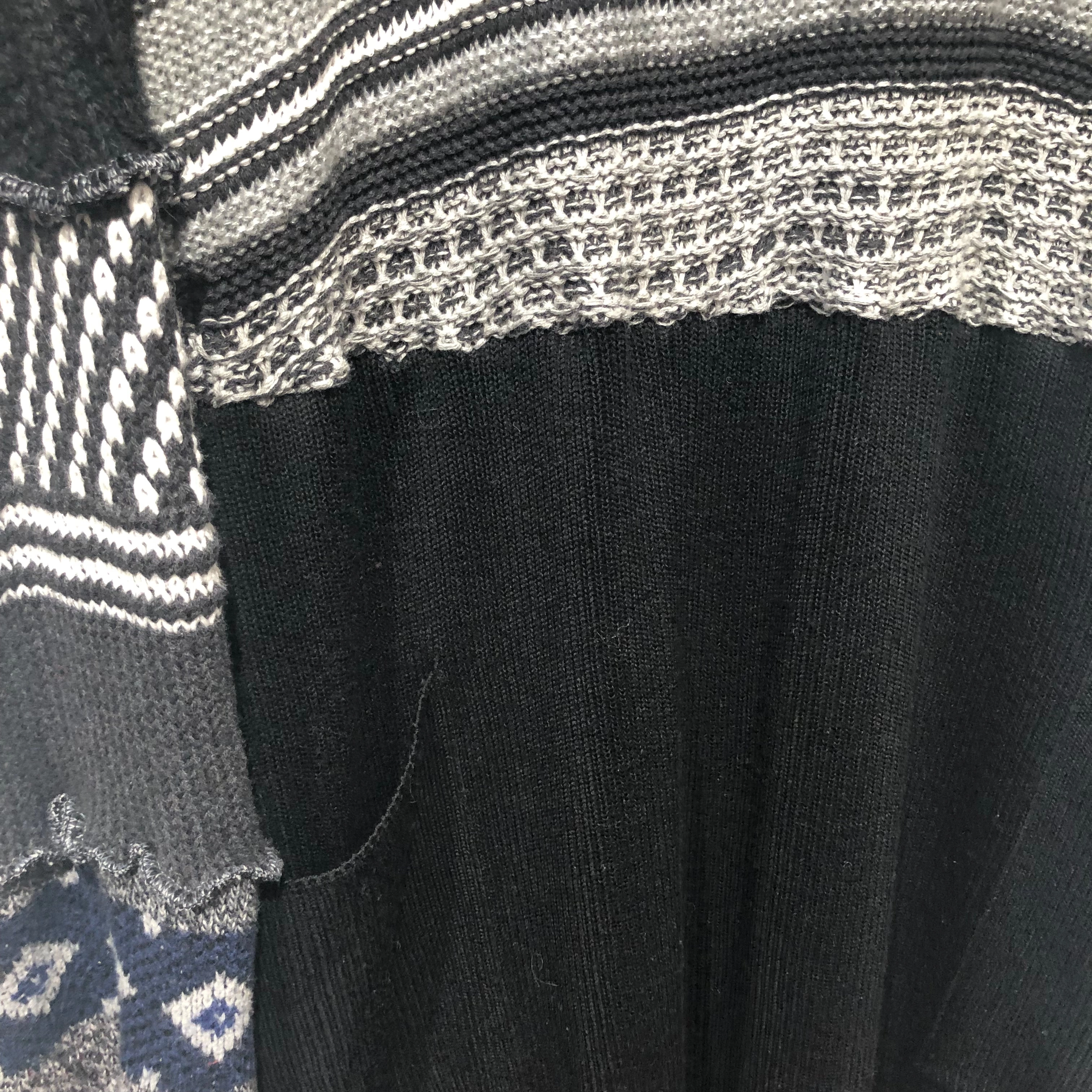 Upcycled cardigan sweater