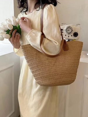 Vacation Simple Beach Woven Bag