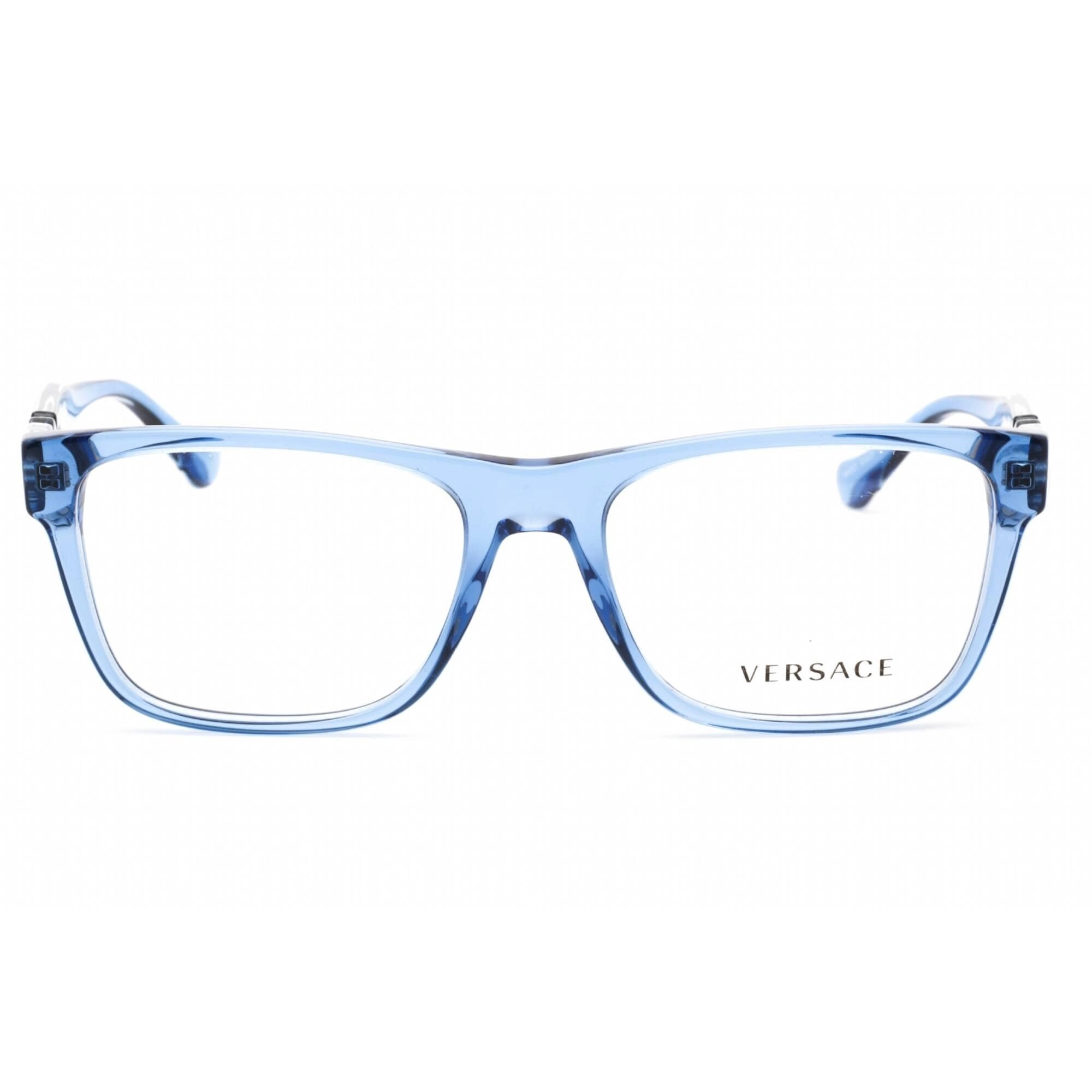 Versace Unisex Eyeglasses - Full Rim Rectangular Blue Plastic Frame | VE3303 5415