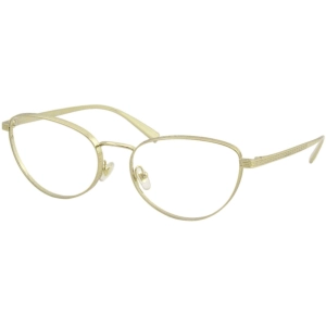 Versace Women's Eyeglasses - Full Rim Gold Metal Cat Eye Frame | VERSACE 0VE1266 1002