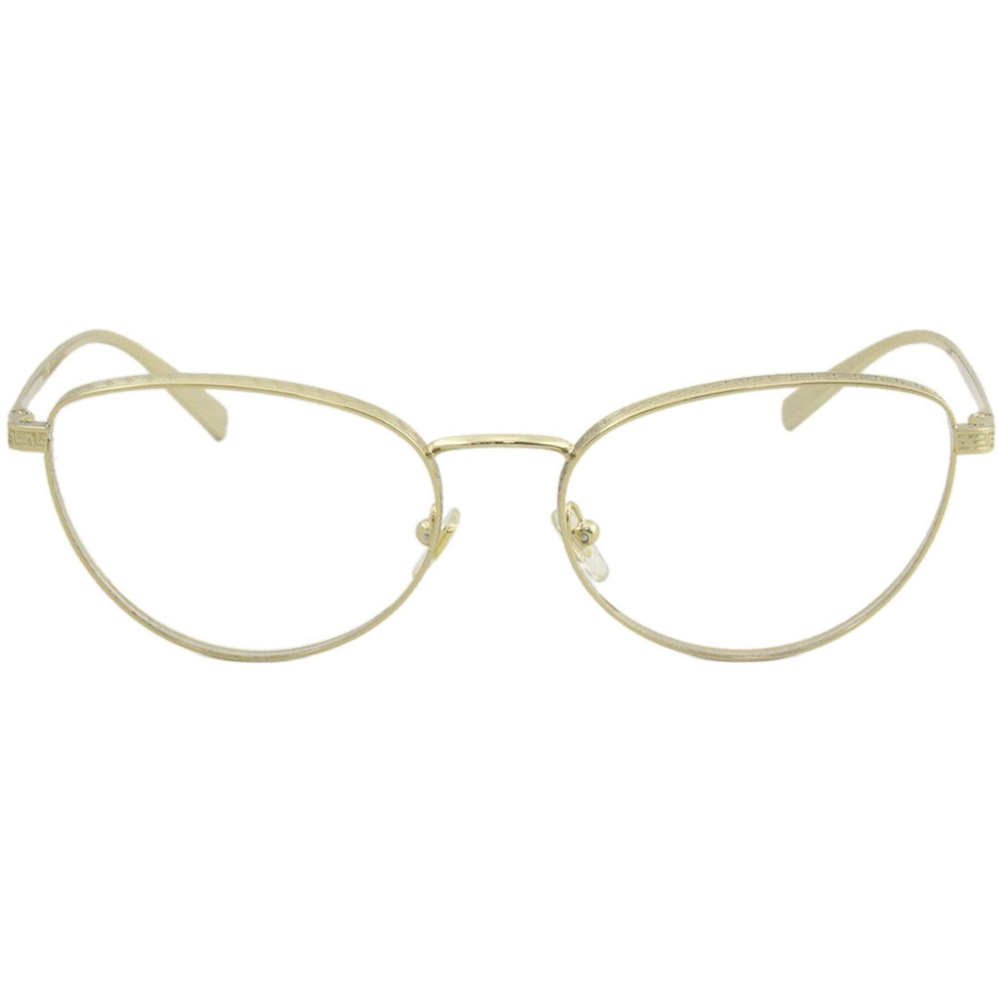 Versace Women's Eyeglasses - Full Rim Gold Metal Cat Eye Frame | VERSACE 0VE1266 1002