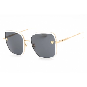 Versace Women's Sunglasses - White Full Rim Frame Dark Grey Lens | 0VE2247D 147187