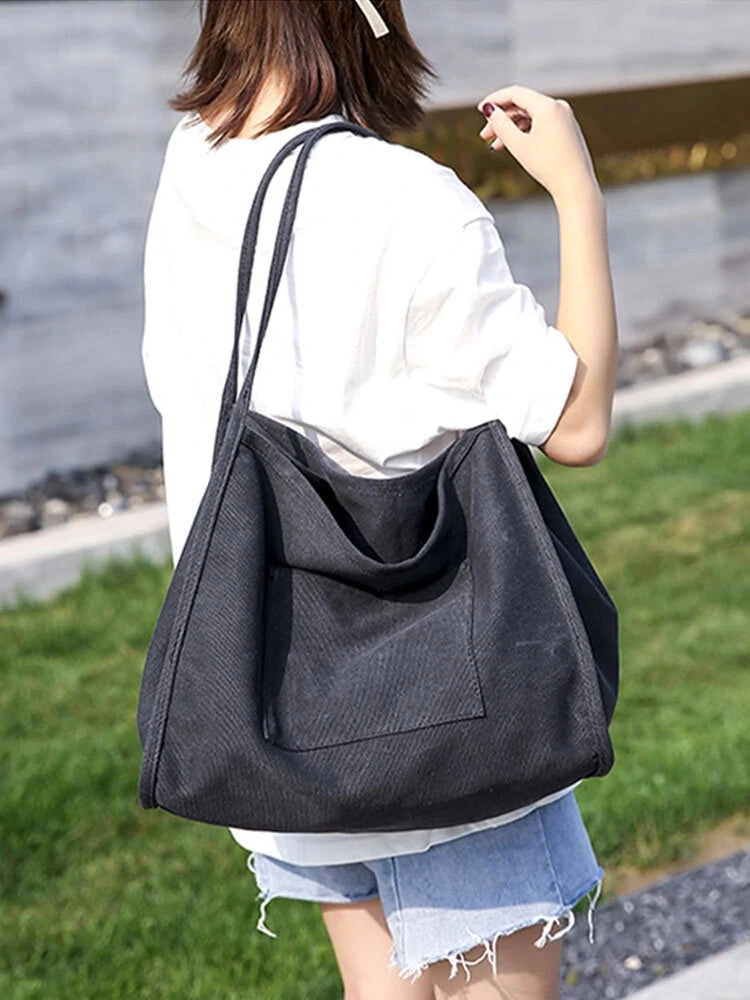 Women Canvas Large Capacity Handbag Shoulder Bag Tote