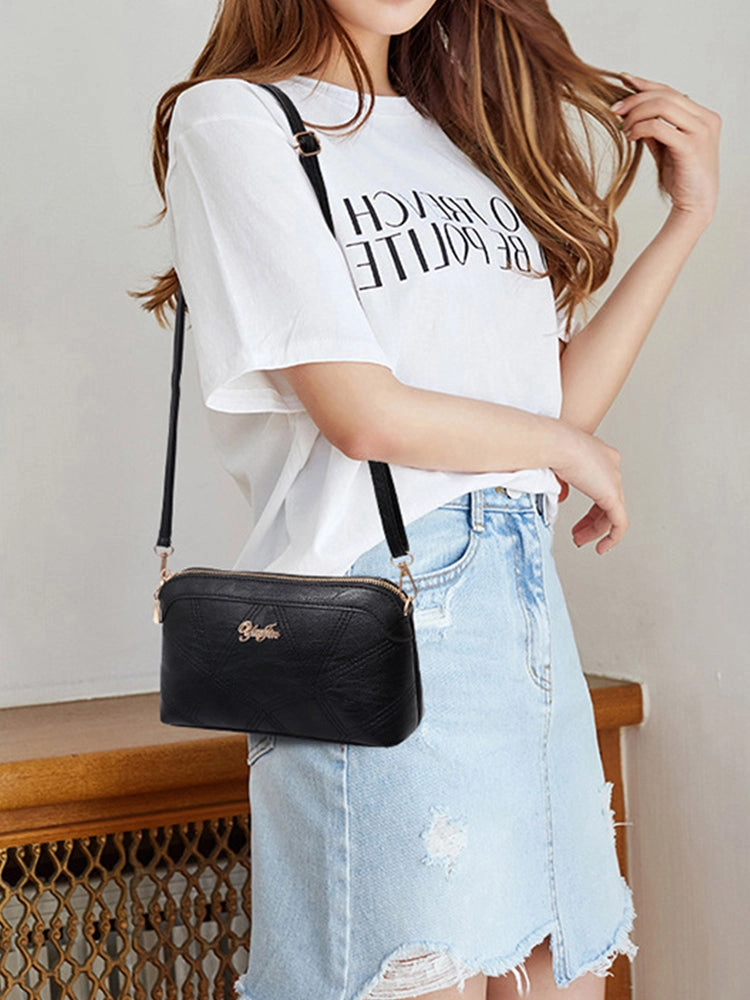 Women's PU Leather Wristlet Clutch Small Crossbody Shoulder Bag Wallet Purse