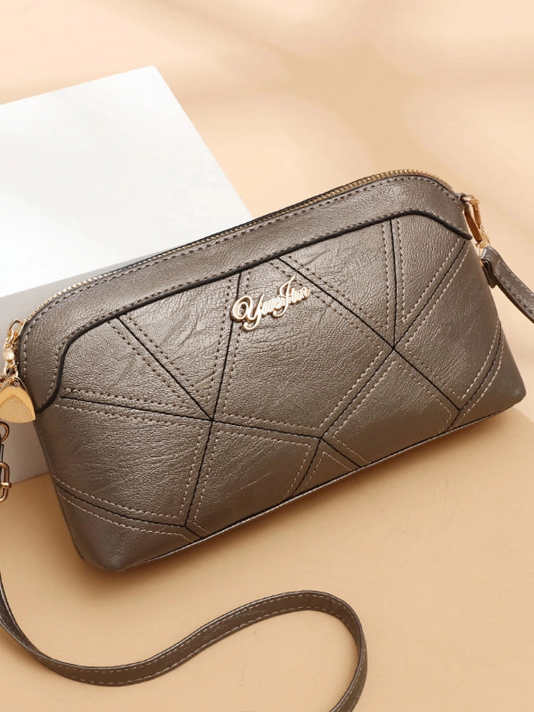 Women's PU Leather Wristlet Clutch Small Crossbody Shoulder Bag Wallet Purse