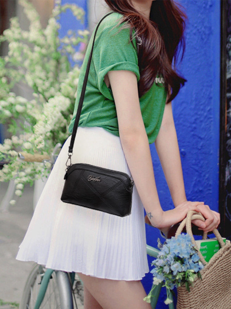 Women's PU Leather Wristlet Clutch Small Crossbody Shoulder Bag Wallet Purse