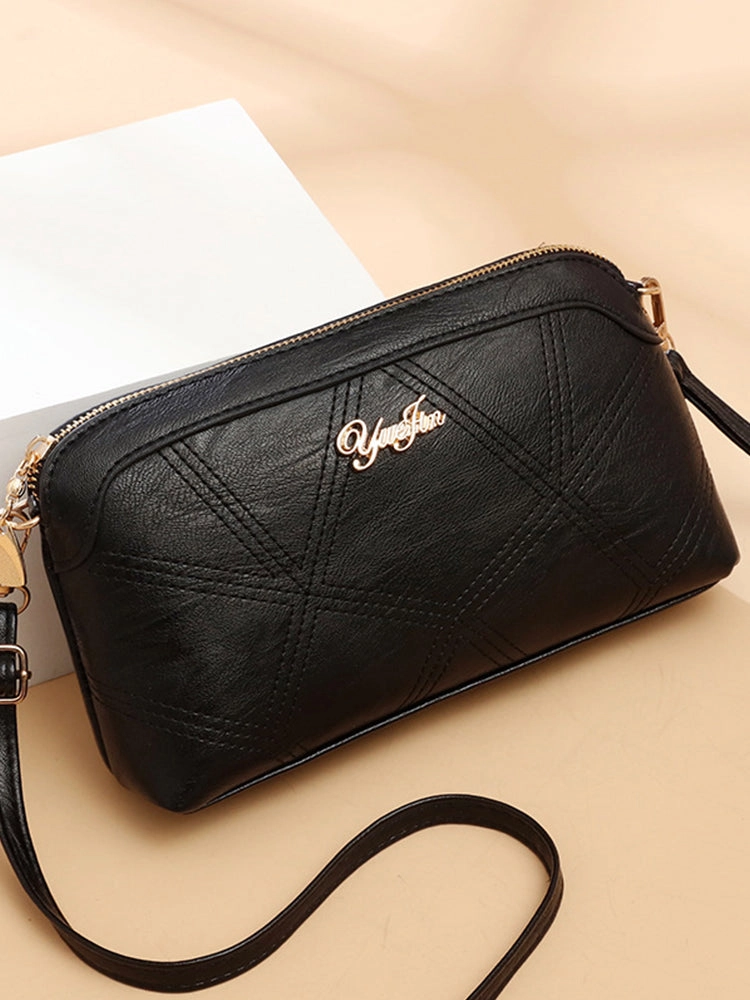 Women's PU Leather Wristlet Clutch Small Crossbody Shoulder Bag Wallet Purse