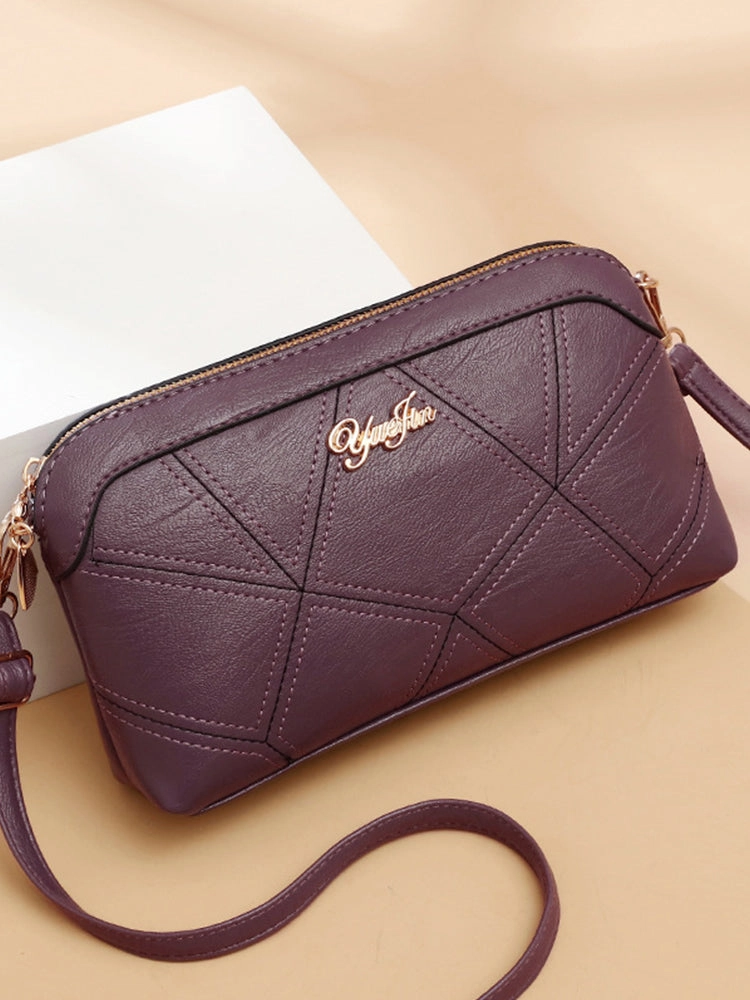 Women's PU Leather Wristlet Clutch Small Crossbody Shoulder Bag Wallet Purse